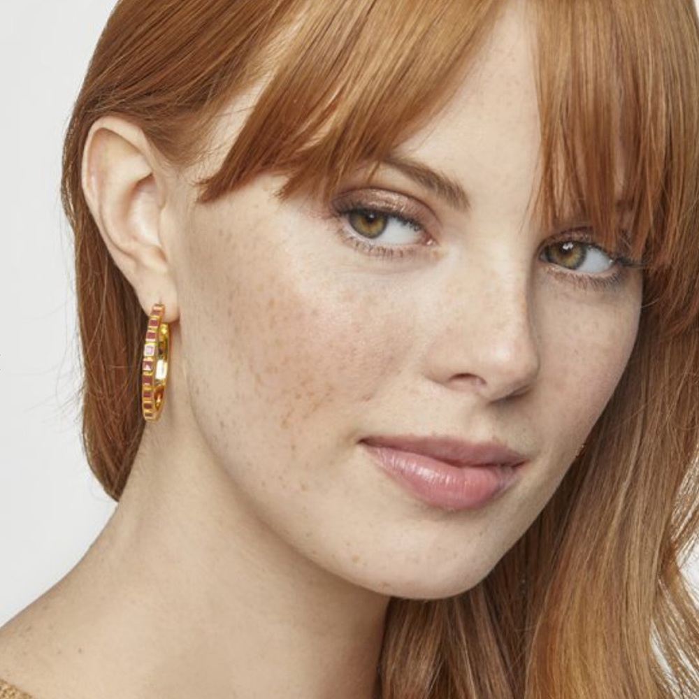 Summer & Rose Olivia Enamel Hoops BNIB - Picture 3 of 7